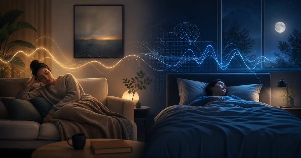Pourquoi je suis fatigué sur le canapé mais réveillé dans mon lit